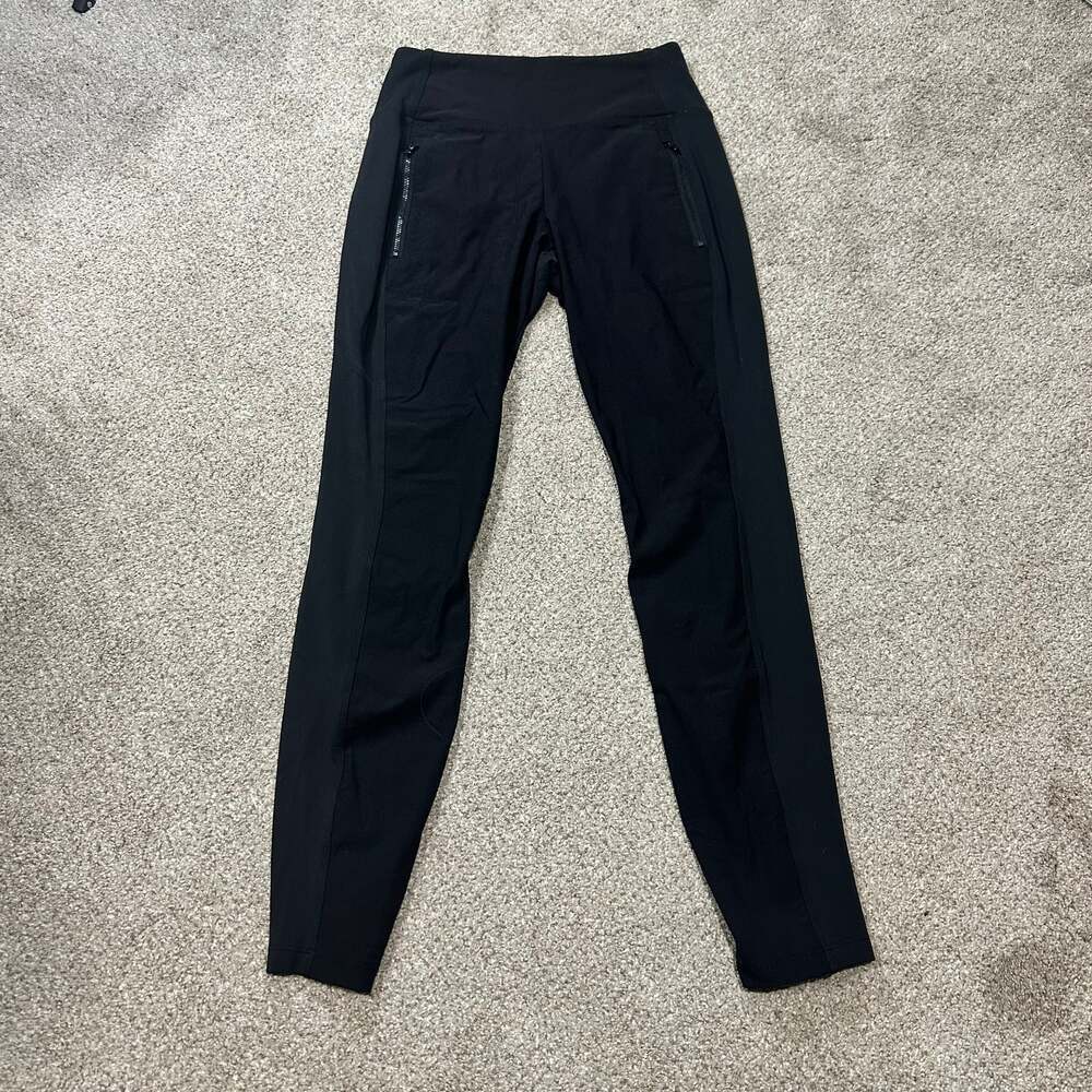 Athleta Headlands Hybrid Moto Tight Black, Sz 4